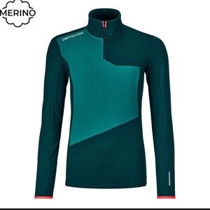 NEW | Ortovox Fleece Light Zip Neck Top - Women's size L